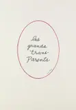 Man Ray, Les Grands Transparents, 1974, Coloured pencil drawing