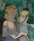 Charles Crodel, Zwei Mädchen