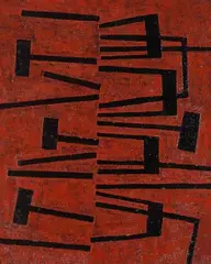 Jean Leppien, 8-9/62 - XXVI, 1962, Oil on burlap