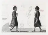 David Hockney, Homage to Michelangelo, 1975, Etching in colours