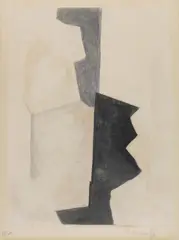 Composition grise by Serge Poliakoff, 1963, Etching and aquatint in colours, sold Apr 2008
