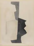 Serge Poliakoff, Composition grise, 1963, Etching and aquatint in colours