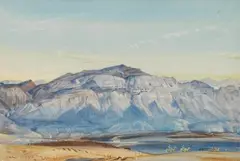 Kamelkarawane im Gebirge by Hans Heysen, 1934, Watercolour, sold Apr 2008
