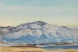 Hans Heysen, Kamelkarawane im Gebirge