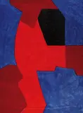 Composition bleue, rouge et noire by Serge Poliakoff, 1969, Lithograph in colours, sold Apr 2008