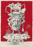 10 Bll. aus: Les Songe drolatiques de Pantagruel by Salvador Dalí, 1973, Lithograph in colours, sold Apr 2008