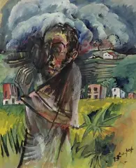 Prophet by Bruno Krauskopf, 1920, Gouache, sold Apr 2008