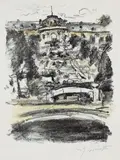 Lovis Corinth, Sanssouci, 1922, Lithograph in colours