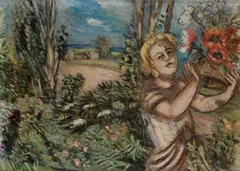 Charles Crodel, Katherina, 1947, Oil on fibreboard