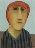 Vlastimil Beneš, Frauenkopf, 1969, Oil