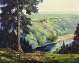 Otto Eduard Pippel, Schloss "Burgk" mit Saale