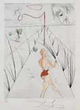 La Femme au fouet by Salvador Dalí, 1969, Drypoint, sold Apr 2008