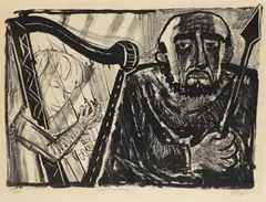 Saul und David by Otto Dix, 1958, Lithograph, sold Apr 2008