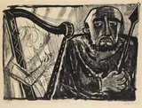 Otto Dix, Saul und David, 1958, Lithograph