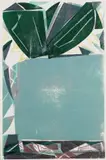 HAP Grieshaber, Blaue Vase, Hommage à Cézanne