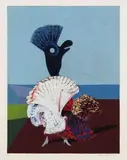 Max Ernst, Danseuse espagnole au bord de la mer, 1973, Silkscreen in colours