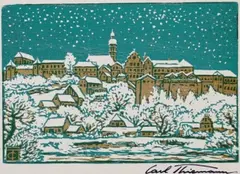 Carl Thiemann, 13 Bll.: Stadtansichten, 1906, Woodcut