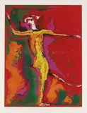Ballerino (Tänzer) by Marino Marini, 1974, Etching and aquatint in colours, sold Apr 2008