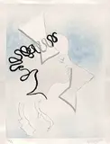 Georges Braque, Aus: Si je mourais là-bas, 1962, Woodcut in colours