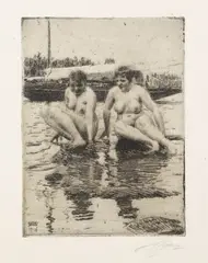 Anders Zorn, My Models, 1916, Drypoint