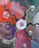 Hubert Schmalix, Guerilla Tactic I, 1984, Gouache