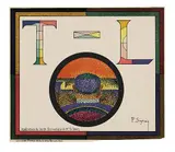 Paul Signac, Application du Cercle Chromatique de Mr. Ch. Henry, 1888, Lithograph in colours