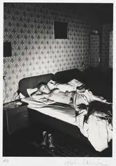Helmut Newton, Nude on Bed, 1970, Photo-lithograph