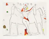 Der Gesang I (Il Canto I) by Marino Marini, 1973, Etching and aquatint in colours, sold Apr 2008