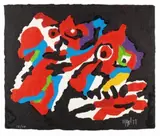 Figürliche Komposition by Karel Appel, 1977, Woodcut in colours, sold Apr 2008