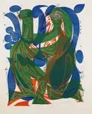 Paar by HAP Grieshaber, Farbholzschnitt auf Velin, sold Apr 2008