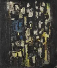 Umschlossenes Licht by Heinrich Siepmann, 1950, Oil on fibreboard, sold Apr 2008