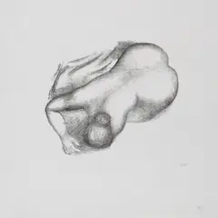 Aristide Maillol, Femme nue penchée en avant, 1927, Lithograph