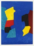 Nach - Composition bleue, rouge et jaune by Serge Poliakoff, 1974, Lithograph in colours, sold Apr 2008