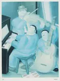 Fernando Botero, Three musicians, 1983, Photolithograph