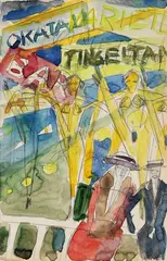 Werner von Houwald, Varietészene, 1920, Watercolour