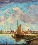 Gerhard Graf, Wollin an der Ostsee, 1920, Oil on canvas