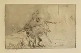 Max Slevogt, 4 Bll.: Figürliche Kompositionen, 1911, Etching