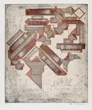 Eduardo Paolozzi, Aus: Omaggio a Michelangelo, 1975, Etching in colours