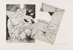 Jean-Robert Ipoustéguy, Aus: Omaggio a Michelangelo, 1975, Etching