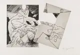 Jean-Robert Ipoustéguy, Aus: Omaggio a Michelangelo, 1975, Etching