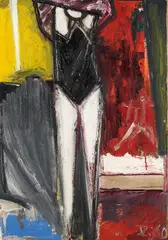 Gerhard Richter, Sich Ankleidende, 1960, Oil