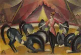 Zirkusszene by Wladimir Georgiewitsch von Bechtejeff, 1910, Oil, sold Dec 2007