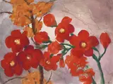 Rote Blüten by Emil Nolde, 1925, Watercolour, sold Dec 2007