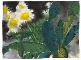 Kakteen und Chrysanthemen by Emil Nolde, 1925, Watercolour, sold Dec 2007