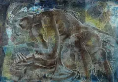 Hans Erni, Lecture de la fiancée (Lektüre der Braut), 1964, Oil on canvas