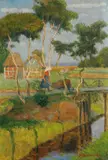 Otto Modersohn, Moorbrücke