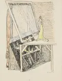 Max Beckmann, Zauberspiegel (Magic Mirror), 1946, Lithograph