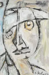 Vladimir Igor'evič Jakovlev, Ohne Titel (Kopf), 1973, Gouache