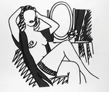 Tom Wesselmann, Nude and Mirror, 1990, Silkscreen in colours