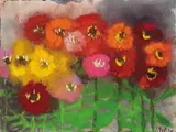 Klaus Fußmann, Calendula im Garten